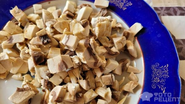 Рецепт: Картофельные ньокки в сливочно-грибном соусе - в сковороде