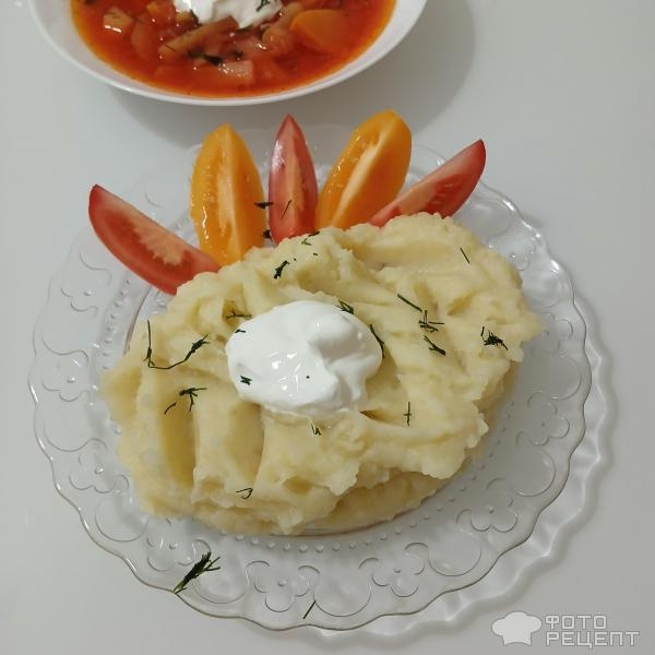 Рецепт: Картошка на молоке - Как приготовить самое вкусное воздушное картофельное пюре на молоке и сливочном масле.