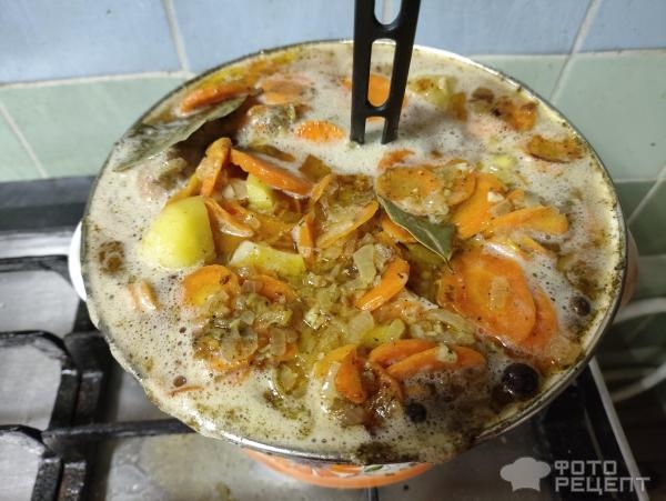 Рецепт: Картошка, тушеная с куриной грудкой - Сочное блюдо