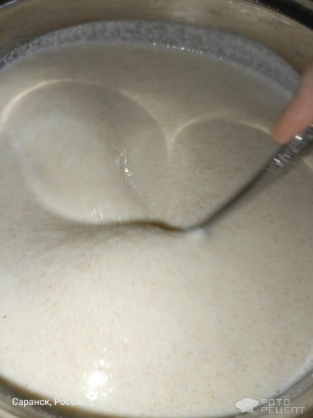 Рецепт: Каша из Полбяной манки - На цельном молоке, со сливочным маслом.