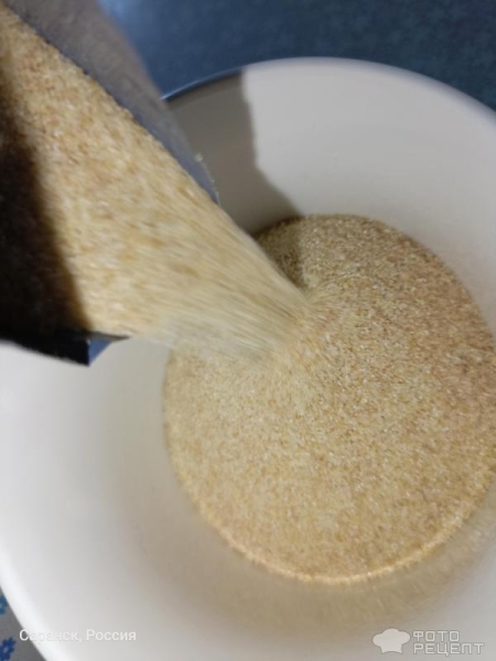 Рецепт: Каша из Полбяной манки - На цельном молоке, со сливочным маслом.