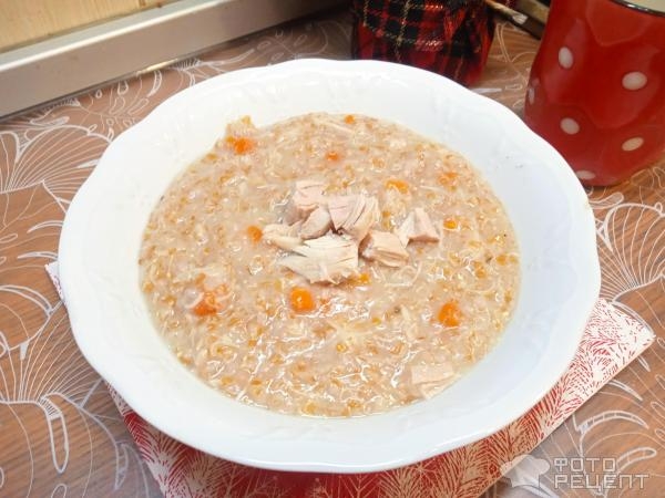 Рецепт: Каша пшеничная с мясом - с курицнй Рецепт: Каша пшеничная с мясом - с курицнй