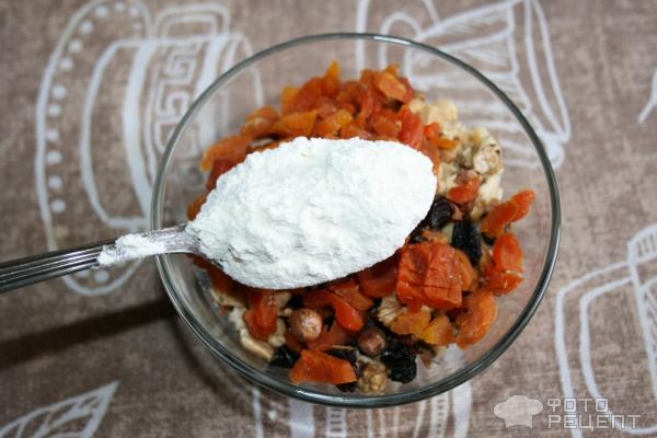 Рецепт: Кекс Рождественский - С орехами и сухофруктами Рецепт: Кекс Рождественский - С орехами и сухофруктами