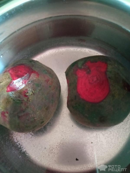 Рецепт: Классический винегрет с квашеной капустой - С красной фасолью Рецепт: Классический винегрет с квашеной капустой - С красной фасолью