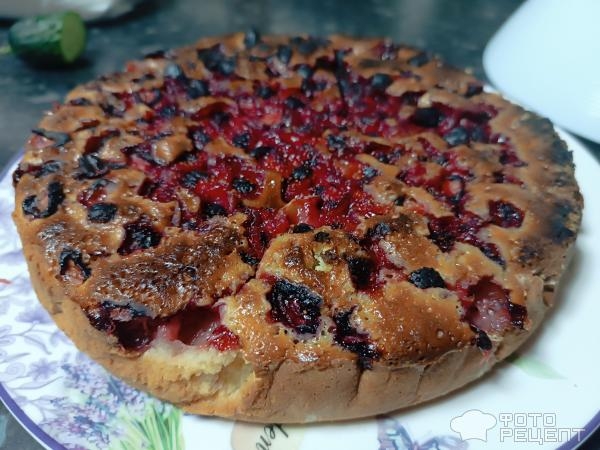 Рецепт: Клубничный пирог - Превосходный десерт, не сладкий Рецепт: Клубничный пирог - Превосходный десерт, не сладкий