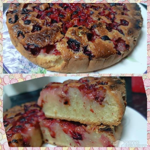 Рецепт: Клубничный пирог - Превосходный десерт, не сладкий Рецепт: Клубничный пирог - Превосходный десерт, не сладкий