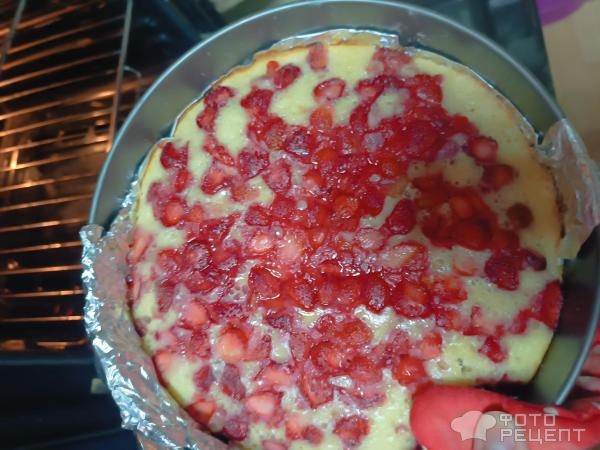 Рецепт: Клубничный пирог - Превосходный десерт, не сладкий Рецепт: Клубничный пирог - Превосходный десерт, не сладкий