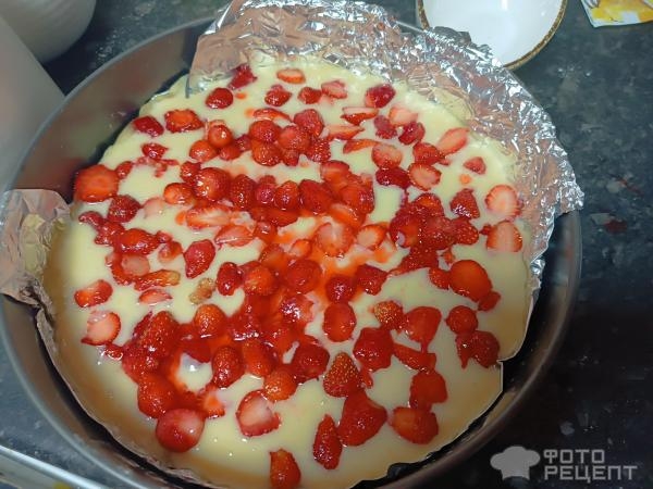 Рецепт: Клубничный пирог - Превосходный десерт, не сладкий Рецепт: Клубничный пирог - Превосходный десерт, не сладкий