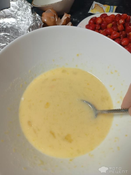 Рецепт: Клубничный пирог - Превосходный десерт, не сладкий Рецепт: Клубничный пирог - Превосходный десерт, не сладкий