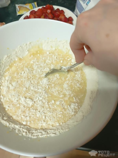 Рецепт: Клубничный пирог - Превосходный десерт, не сладкий Рецепт: Клубничный пирог - Превосходный десерт, не сладкий