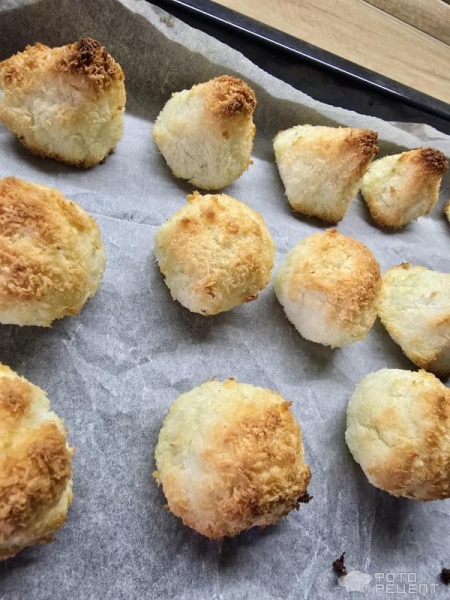 Рецепт: Кокосовое печенье "Кокосанка" пп-вариант - Много белка, мало сахара и очень вкусно при этом!