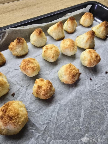 Рецепт: Кокосовое печенье "Кокосанка" пп-вариант - Много белка, мало сахара и очень вкусно при этом!