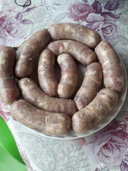 Рецепт: Колбаса домашняя свиная - по-домашнему