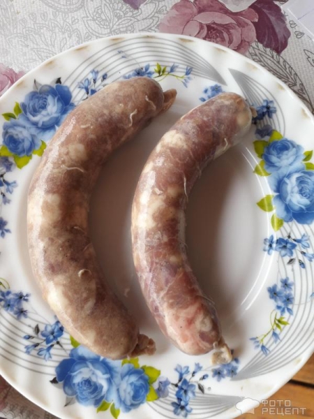 Рецепт: Колбаса домашняя свиная - по-домашнему
