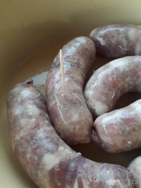 Рецепт: Колбаса домашняя свиная - по-домашнему