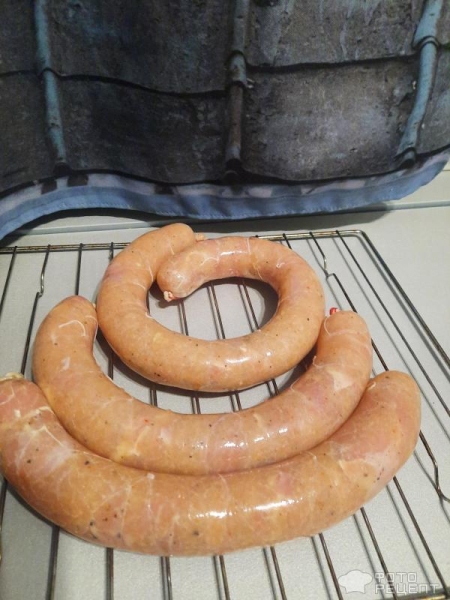 Рецепт: Колбаски куриные - В натуральной оболочке. Рецепт: Колбаски куриные - В натуральной оболочке.