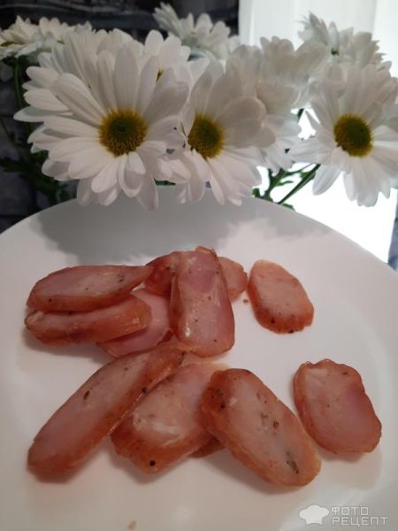 Рецепт: Колбаски куриные - В натуральной оболочке. Рецепт: Колбаски куриные - В натуральной оболочке.