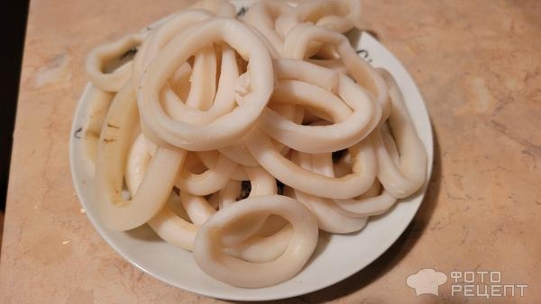 Рецепт: Кольца кальмара в кляре - красиво и вкусно Рецепт: Кольца кальмара в кляре - красиво и вкусно