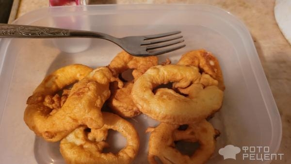 Рецепт: Кольца кальмара в кляре - красиво и вкусно Рецепт: Кольца кальмара в кляре - красиво и вкусно