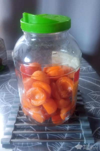 Рецепт: Компот абрикосовый - Из недоспелых абрикосов