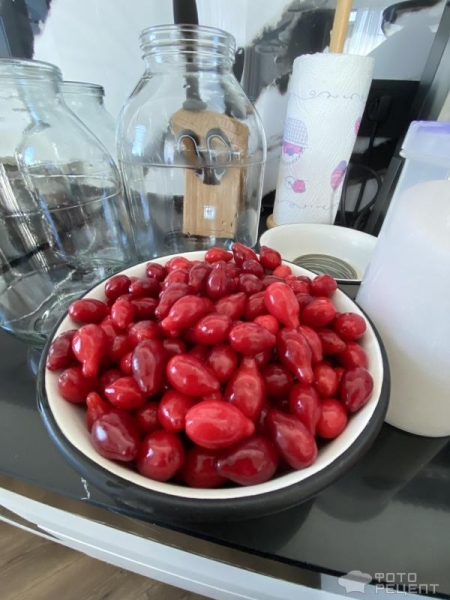 Рецепт: Компот из ягод кизила - компот, кизил, вкусно, заготовки на зиму Рецепт: Компот из ягод кизила - компот, кизил, вкусно, заготовки на зиму