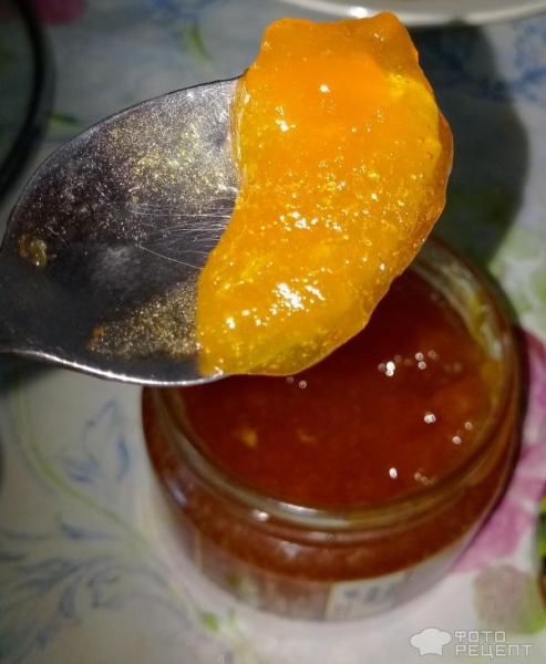 Рецепт: Конфитюр из тыквы - С добавлением хеномелеса.