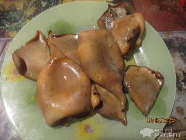 Рецепт: Копченые кальмары - домашний дешевый деликатес Рецепт: Копченые кальмары - домашний дешевый деликатес