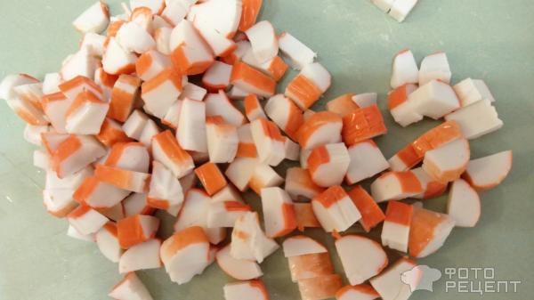 Рецепт: Крабовый салат - без риса Рецепт: Крабовый салат - без риса