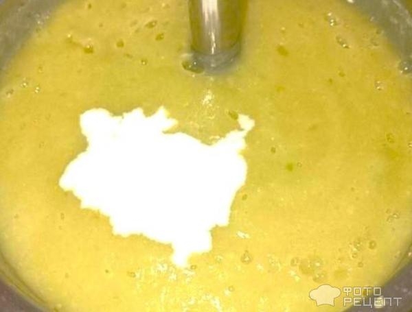 Рецепт: Крем-суп из кабачков - Летний освежающий с мятой