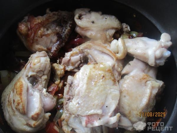 Рецепт: Курица с баклажанами и овощами - в мультиварке Рецепт: Курица с баклажанами и овощами - в мультиварке