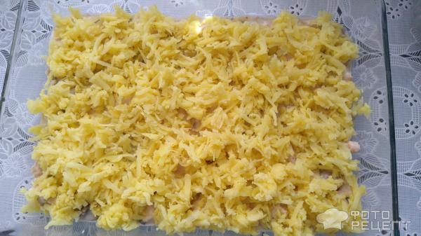 Рецепт: Куриное филе с картофелем в сливочном соусе - с грибами Рецепт: Куриное филе с картофелем в сливочном соусе - с грибами