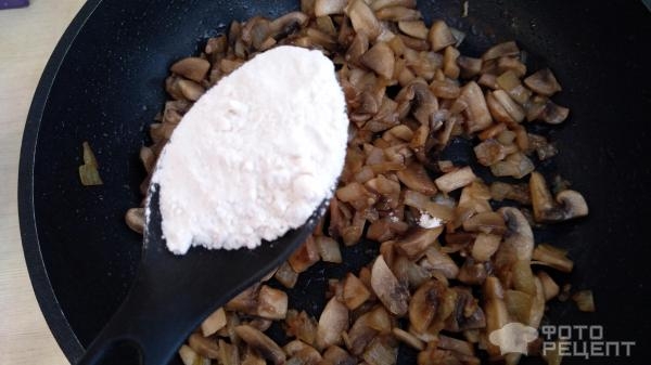 Рецепт: Куриное филе с картофелем в сливочном соусе - с грибами Рецепт: Куриное филе с картофелем в сливочном соусе - с грибами