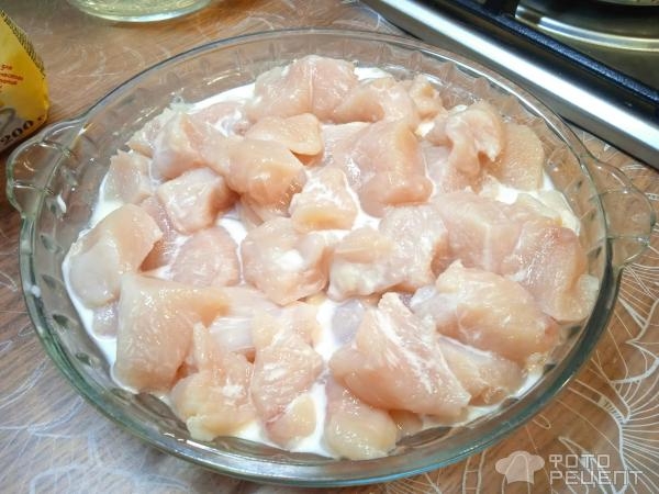 Рецепт: Куриное филе в соусе на сковороде - с кукурузой и болгарским перцем