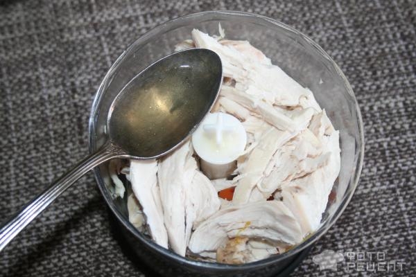 Рецепт: Куриное пюре диетическое - с овощами