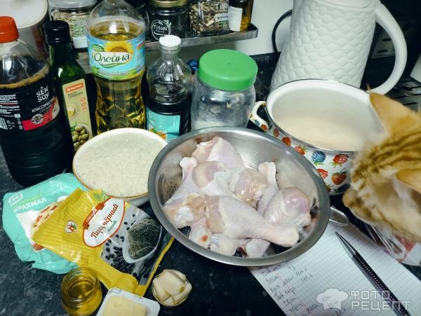 Рецепт: Куриные ножки в медово-соевом соусе - Обжаренные и тушённые Рецепт: Куриные ножки в медово-соевом соусе - Обжаренные и тушённые