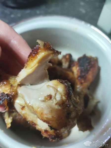 Рецепт: Куриные ножки в медовом соусе с рисом - С соевым соусом