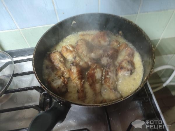 Рецепт: Куриные ножки в медовом соусе с рисом - С соевым соусом