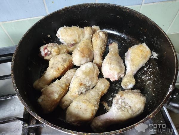 Рецепт: Куриные ножки в медовом соусе с рисом - С соевым соусом