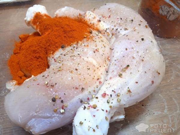 Рецепт: Куриные ножки запеченные с картошкой - в СВЧ