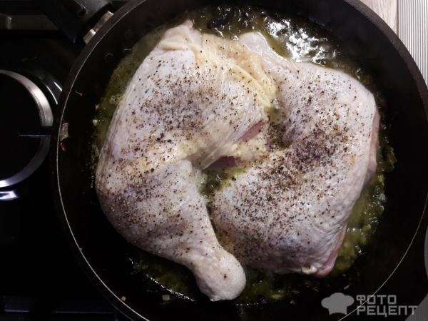 Рецепт: Куриные окорочка в маринаде - С цветной капустой и приправами. Рецепт: Куриные окорочка в маринаде - С цветной капустой и приправами.