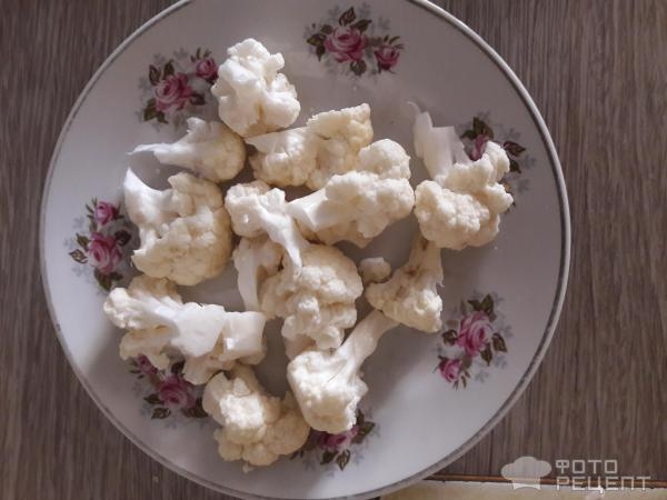 Рецепт: Куриные окорочка в маринаде - С цветной капустой и приправами. Рецепт: Куриные окорочка в маринаде - С цветной капустой и приправами.