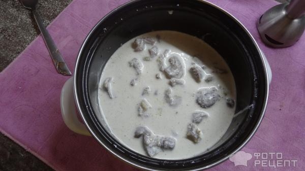 Рецепт: Куриные желудки в сметанно ореховом соусе - В нежном ореховом соусе.