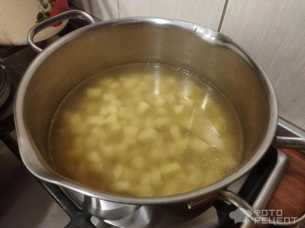 Рецепт: Куриный суп с кускусом - и грибами Рецепт: Куриный суп с кускусом - и грибами