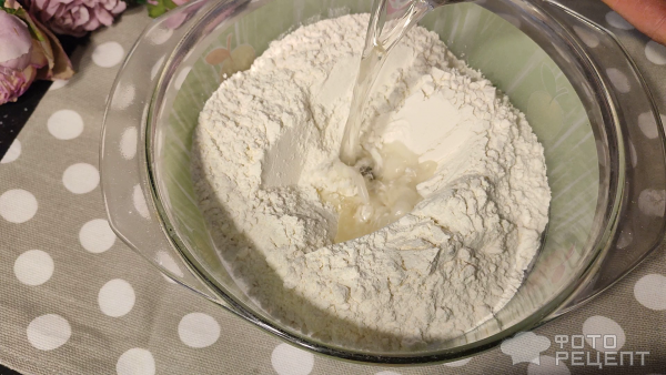 Рецепт: Кутабы с творогом и зеленью - и сыром