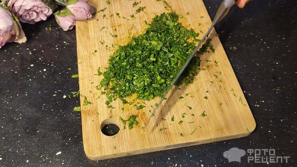 Рецепт: Кутабы с творогом и зеленью - и сыром