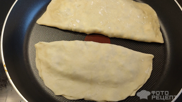 Рецепт: Кутабы с творогом и зеленью - и сыром