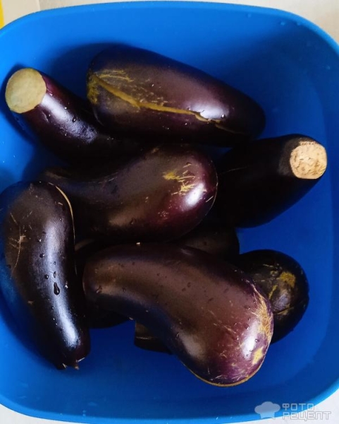 Рецепт: Квашеные баклажаны - с чесноком