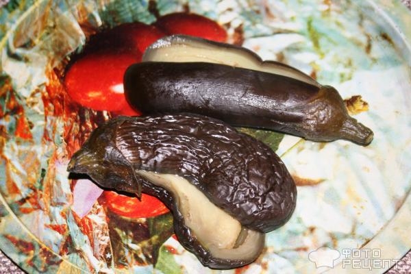 Рецепт: Квашеные баклажаны - с корейской морковью и зеленью Рецепт: Квашеные баклажаны - с корейской морковью и зеленью