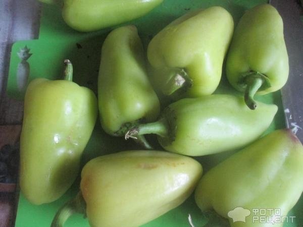 Рецепт: Квашеные перцы фаршированные капустой - быстрый рецепт