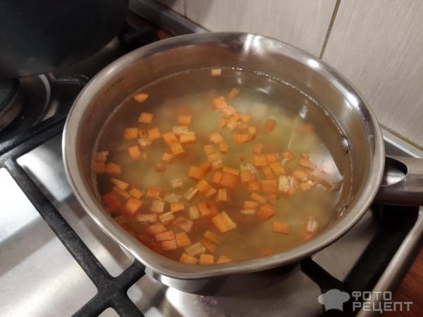 Рецепт: Легкий суп с фрикадельками - суп с рыбными фрикадельками, сливки по желанию Рецепт: Легкий суп с фрикадельками - суп с рыбными фрикадельками, сливки по желанию